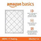 Amazon Basics 20x25x1 Air Filter 6 Pack, MERV 11 AC Furnace Filters - Image 2