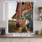 Farm Donkeys Living Room Curtains 84 Inch Length, Window Curtains Tab Top - Image 9