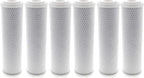 Tier1 10 Micron 10 Inch x 2.5 Inch | 6-Pack Whole House Carbon Block Water by Tier1