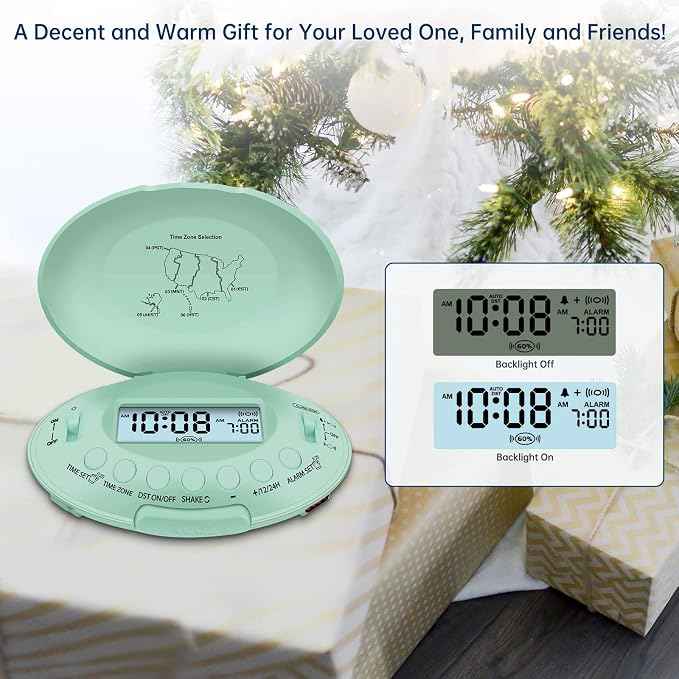 DreamSky Vibrating Alarm Clock for Heavy Sleepers