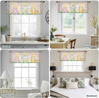 Happy Easter Sheer Valances for Windows 42"x12", Light Filtering Kitchen - Image 5