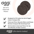OGGI Set of 2 Charcoal Filters- Replacement Charcoal Filter - Image 7