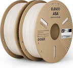 ELEGOO ASA Filament 1.75mm White 2KG, UV & Weather Resistant 3D Printer Filament by ELEGOO