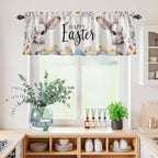 Happy Easter Kitchen Curtains Set 3 Piece - Image 6