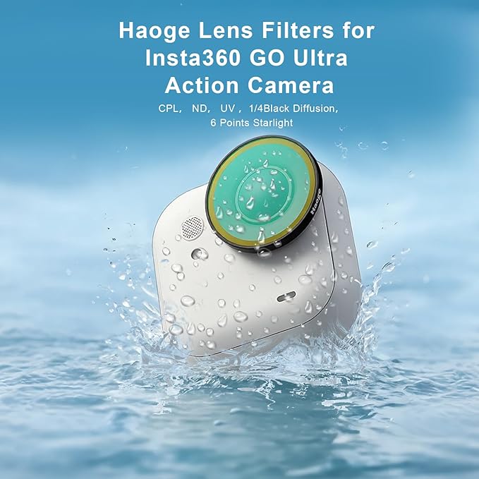 Haoge Filters Set for Insta360 GO Ultra, Includes CPL, and Screen Protector - Image 4