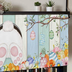 Easter Curtain Valances for Windows, Kitchen Valance Window Treatment, Spring - Image 7