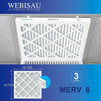 12x12x1 Air Filter MERV 8 MPR 600 2Pack Pleated HVAC Furnace AC Filters - Image 3