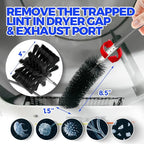 Holikme 40 Feet Dryer Vent Cleaner Kit, Flexible Lint Brush - Image 4