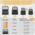 24PCS Extra Small Chair Leg Floor Protectors, Furniture Sliders, Chair Leg