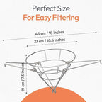 Cleaner Syrup, Better Filtration – Stainless Steel Cone Filter Holder - Image 3