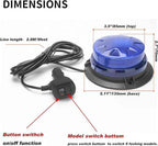 AUXMOTEC Blue Led Emergency Strobe Beacon Lights Bar
