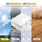 QILIPSU Waterproof Junction Box IP67 Outdoor Plastic Electrical Project - Image 5