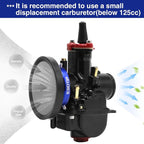 Carburetor Carb Velocity Stack Air Filter Cleaner Modified Trumpet Aluminum - Image 3