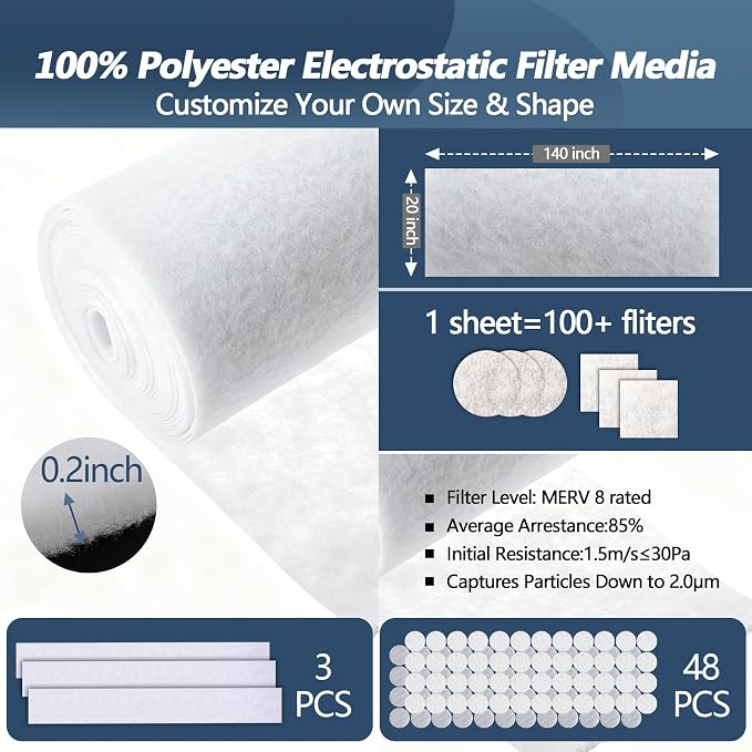 Air Vent Filters, MERV 8 Electrostatic Air Vent Filter - Image 3
