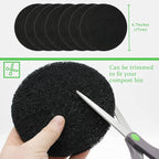 7 Pack Compost Bin Charcoal Filters Round Indoor Kitchen Compost Bucket - Image 2