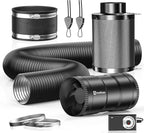 Hon&Guan 4" Air Filtration Kit: 4 Inch Inline Duct Fan by HonGuan