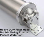 Amwater NSF/ANSI 42 Certification Jumbo Stainless Steel Filter Housing - Image 6