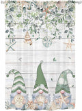 Sheer Curtains 63 Inch Length, Coastal Eucalyptus Leaf Semi Sheer Curtains by Unknown