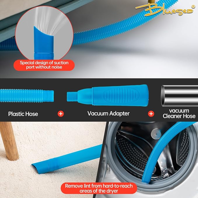 BLuesea Dryer Vent Cleaner Kit, 15-Piece Ultimate Dryer Cleaning Kit Include 50 - Image 4