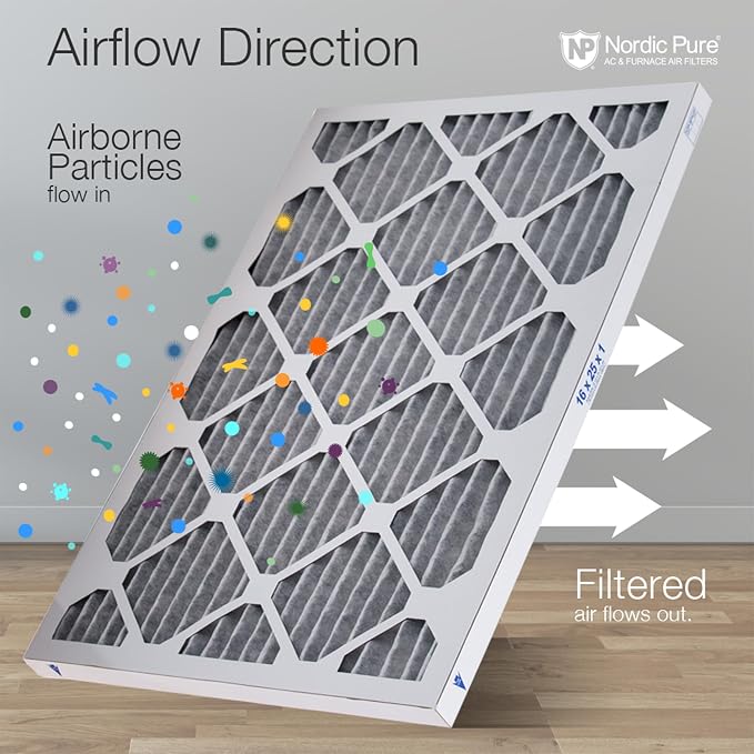 Nordic Pure 16x24x1 Furnace Air Filters MERV 10 Pleated Plus Carbon 24 Pack - Image 7
