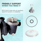 Replacement SF80110-1 Leaf Trap Cover w/Valve & O-Ring Compatible - Image 7