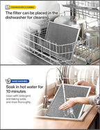WA6500 QT20000 BPQTF B-roan Stove Hood Vent Filter 11.25"x11.25"x0.38" Aluminum - Image 8