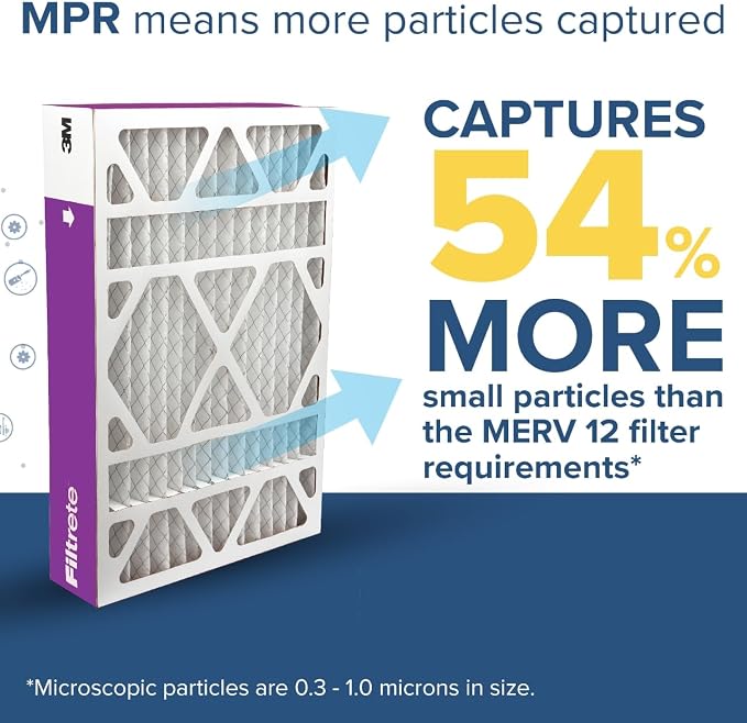 Filtrete 16x25x5 AC Furnace Air Filter, MPR 1550, MERV 12, Fits Honeywell & - Image 4