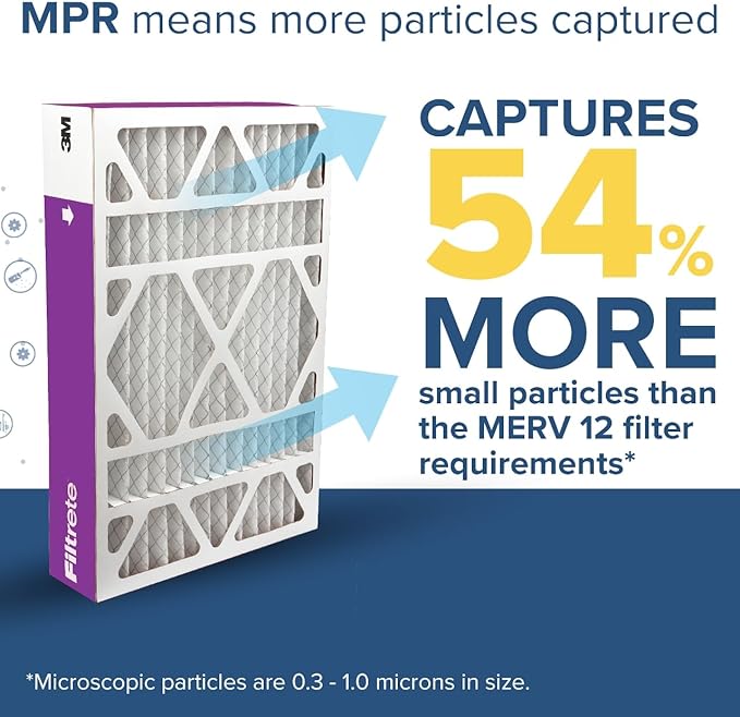 Filtrete 20x25x5 AC Furnace Air Filter, MPR 1550, MERV 12, Fits Trion AirBear - Image 4
