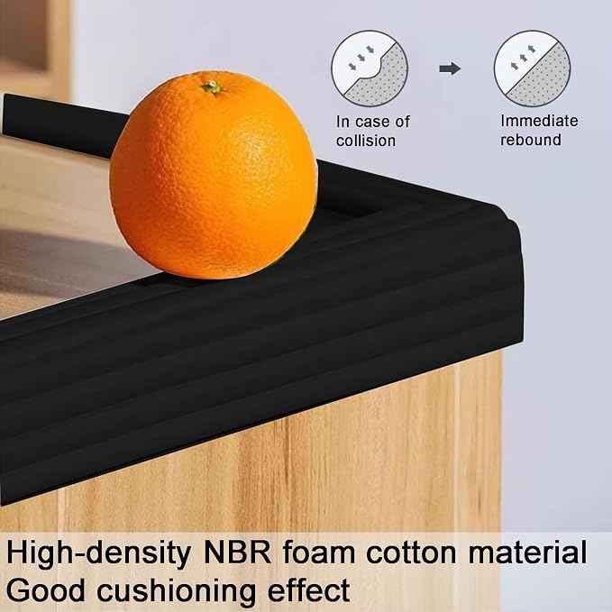 Proof Edge Corner Protector, Soft NBR Rubber Foam Adhesive Cushion, Fireplace
