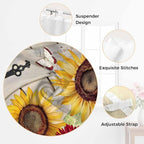 Red Yellow Sunflowers Kitchen Curtains 36 Inch Length, Small Window Curtains - Image 6