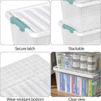Zopnny 35 Qt. Stackable Plastic Storage Bins