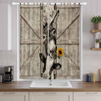 Funny Farm Animals Living Room Curtains 96 Inch Length, Window Curtains Tab Top - Image 9
