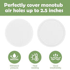 48 Pcs 2.5" Monotub Adhesive Filter Disks-2MM Thick Monotub Filter - Image 3