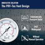 SENCTRL 0-200 psi Pressure Gauge, 1/8 NPT Back Mount, Waterproof, Stainless - Image 5