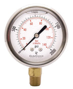 2-1/2" Oil Filled Pressure Gauge by DirectMaterial