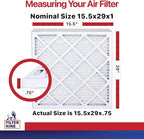 Filter King 15.5x29x1 Air Filter | 4-PACK | MERV 11 HVAC Pleated A/C Furnace - Image 2