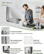 Upgraded 4" Stainless Steel 304 Dryer Vent Cover Outdoor - Image 2