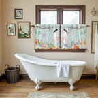 Easter Bunny Kitchen Tier Curtains 36 Inch Long 2 Panel Set, Rod Pocket Half - Image 5