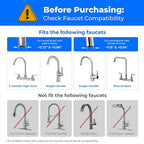 Waterdrop Water Filter for Sink Faucet, NSF Certified Water Purifier, 320 - Image 3