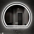 Bathroom Mirror with 3 Colour LED Lights, Lighted Bathroom Makeup Wall Mounted by Unknown