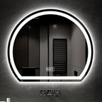 Bathroom Mirror with 3 Colour LED Lights, Lighted Bathroom Makeup Wall Mounted by Unknown