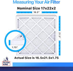 Filter King 17x22x2 Air Filter | 6-PACK | MERV 8 HVAC Pleated A/C Furnace - Image 2