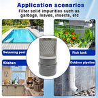 1.5" Stainless Steel Filter Cover Connected to 1.5 inch/DN40 Grey PVC Filter - Image 6