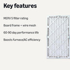 Amazon Basics Merv 5 AC Furnace Air Filter 14x25x1 inches - Image 2