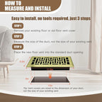 Floor Register Heavy Duty Walkable Steel Vent Register Brushed Gold Color 4X10 - Image 6