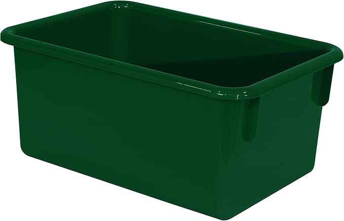 Wood Designs Cubby Storage Bin, Heavy Duty Plastic Containers