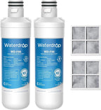 Waterdrop LT1000PC ADQ747935 Refrigerator Water Filter and Air Filter, by Waterdrop