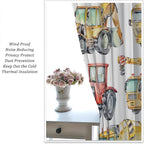 Kids Excavator Curtains, Retro Truck Tractor Machinery Construction Vehicle - Image 5