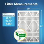 Filtrete 20x25x6 AC Furnace Air Filter, MPR 700, MERV 8, Fits AprilAire & - Image 2