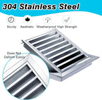 Square Stainless Steel Vent Grille - Image 4